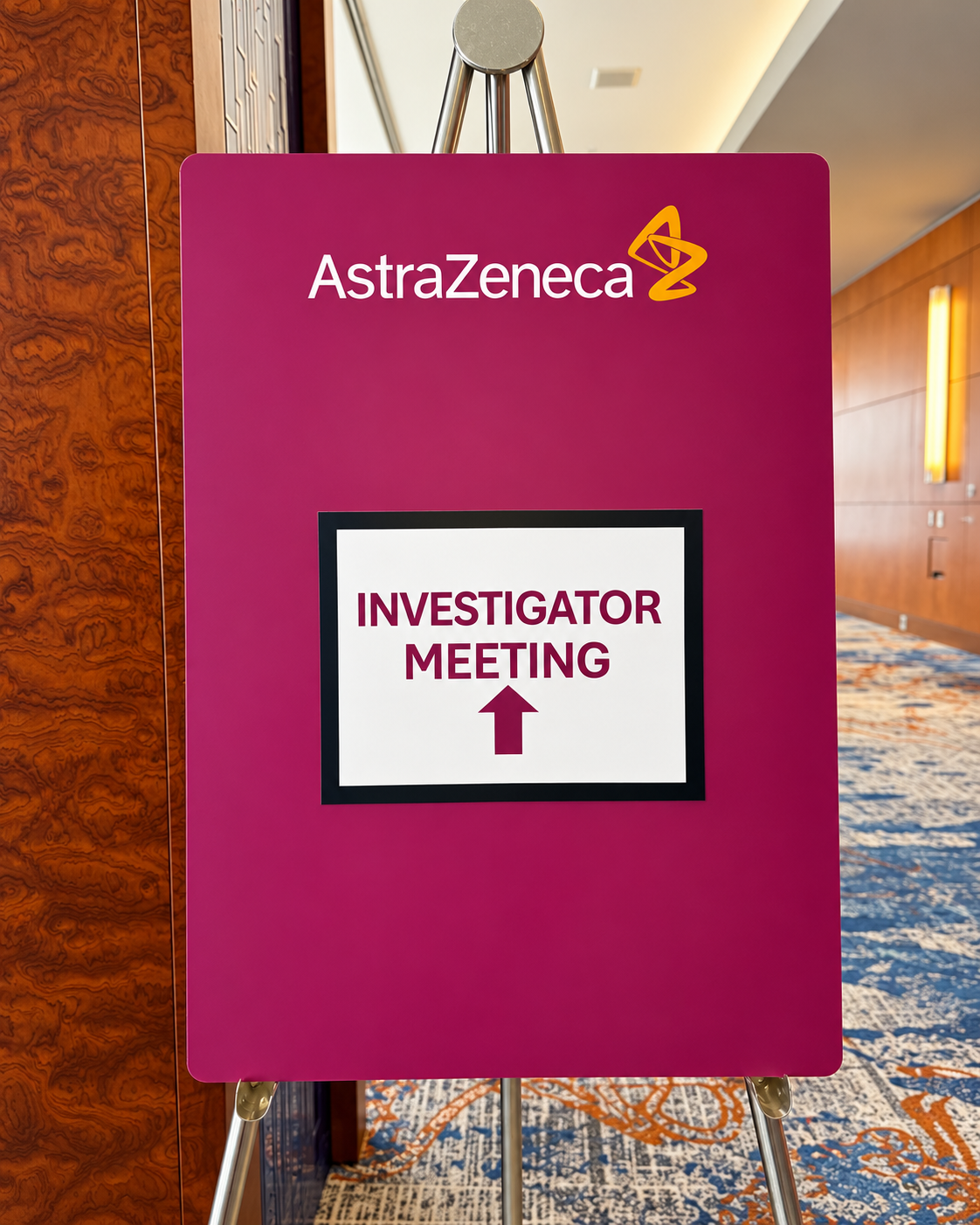Señal de reunión de investigadores AstraZeneca